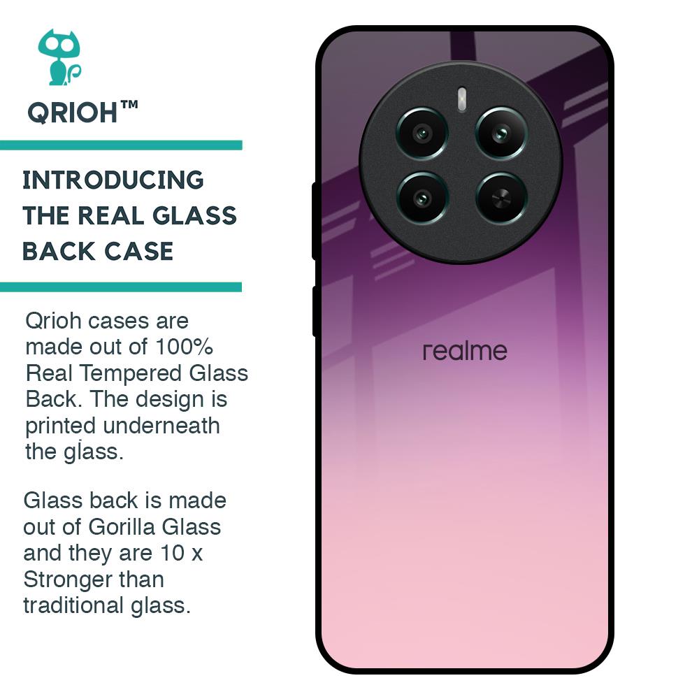 Purple Gradient Glass case for Realme 12 Plus 5G