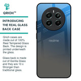 Blue Grey Ombre Glass Case for Realme 12 Plus 5G