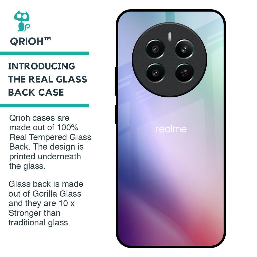 Abstract Holographic Glass Case for Realme 12 Plus 5G