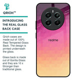 Geometric Pink Diamond Glass Case for Realme 12 Plus 5G