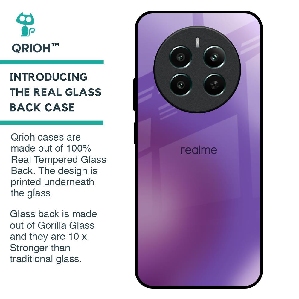 Ultraviolet Gradient Glass Case for Realme 12 Plus 5G