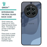 Navy Blue Ombre Glass Case for Realme 12 Plus 5G