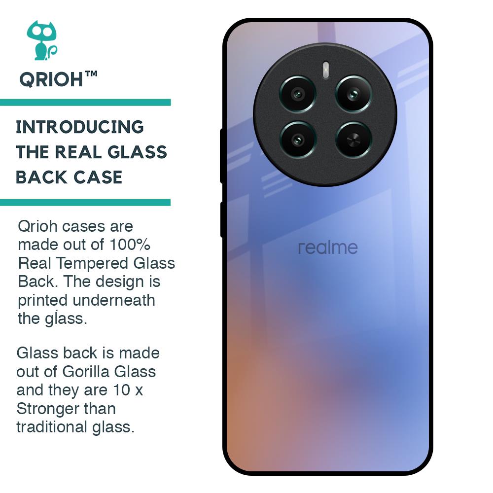 Blue Aura Glass Case for Realme 12 Plus 5G