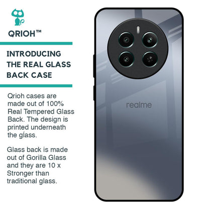 Space Grey Gradient Glass Case for Realme 12 Plus 5G