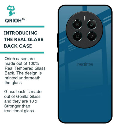 Cobalt Blue Glass Case for Realme 12 Plus 5G
