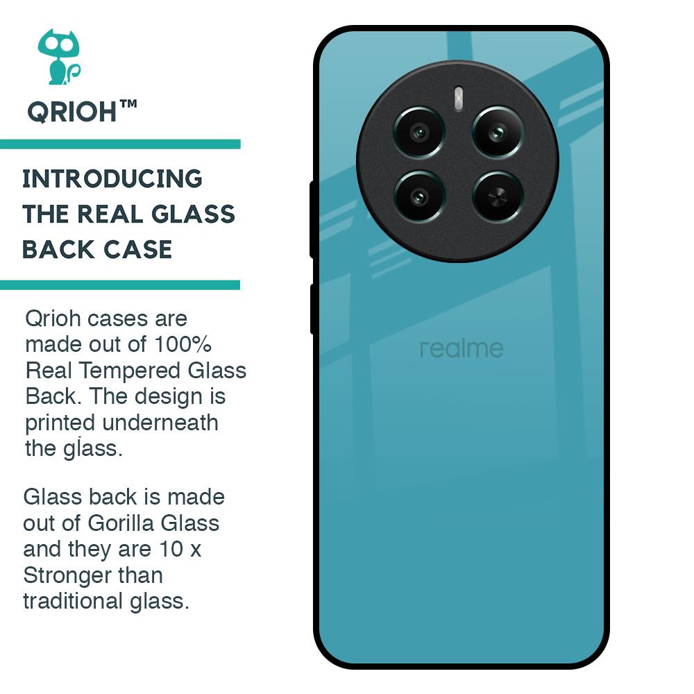 Oceanic Turquiose Glass Case for Realme 12 Plus 5G