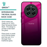 Purple Ombre Pattern Glass Case for Realme 12 Plus 5G
