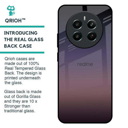 Grey Ombre Glass Case for Realme 12 Plus 5G