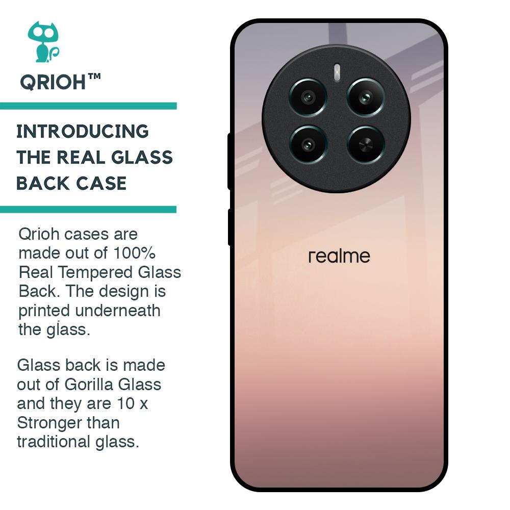 Golden Mauve Glass Case for Realme 12 Plus 5G