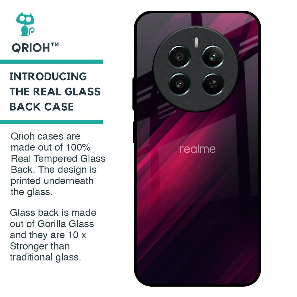 Razor Black Glass Case for Realme 12 Plus 5G