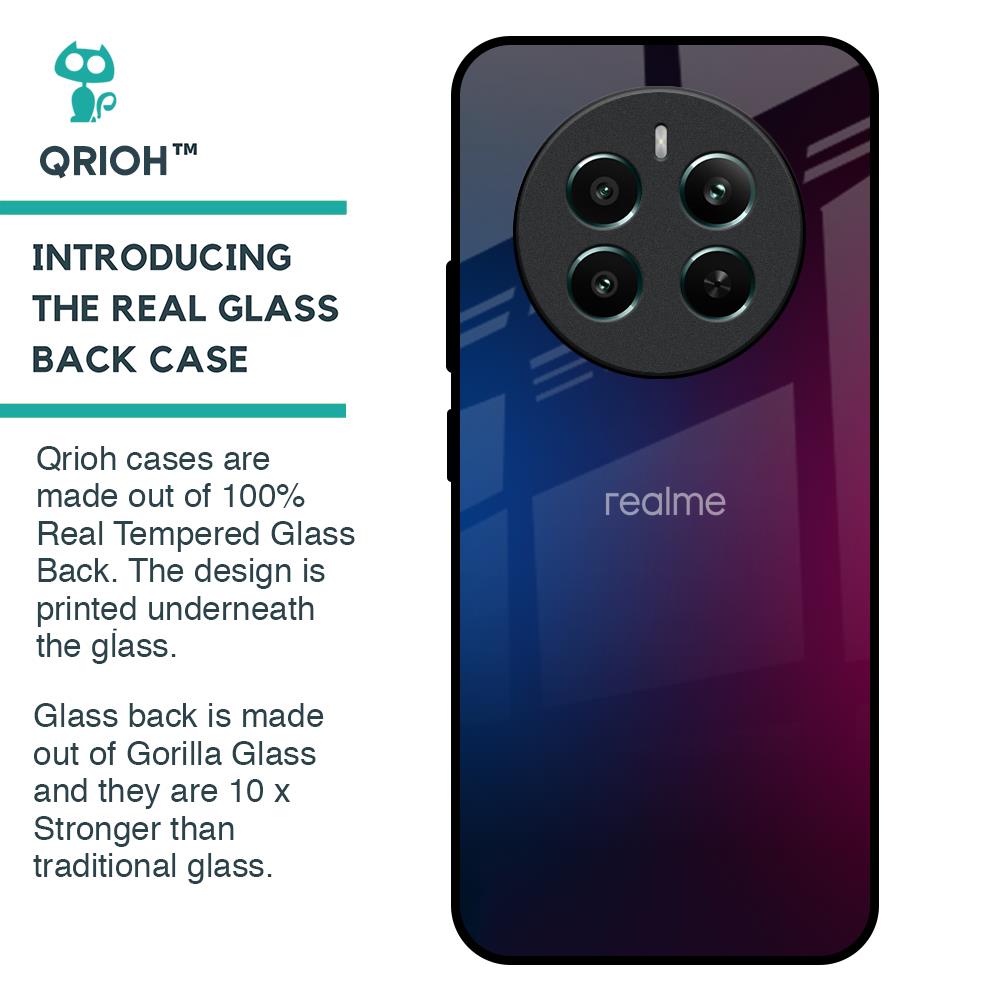 Mix Gradient Shade Glass Case For Realme 12 Plus 5G