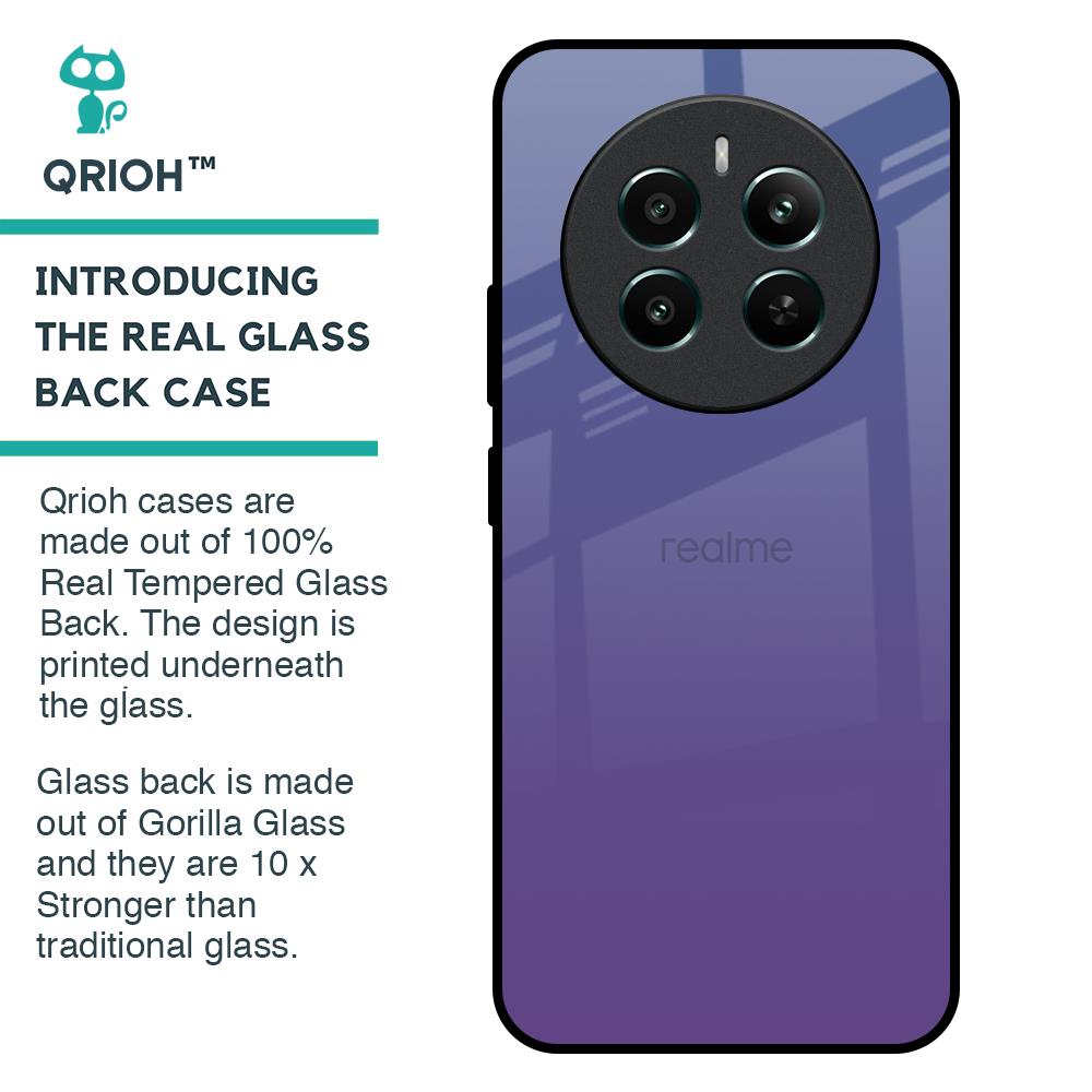 Indigo Pastel Glass Case For Realme 12 Plus 5G
