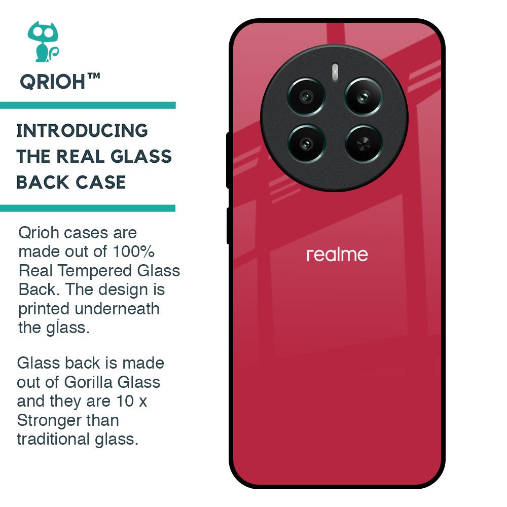 Solo Maroon Glass case for Realme 12 Plus 5G