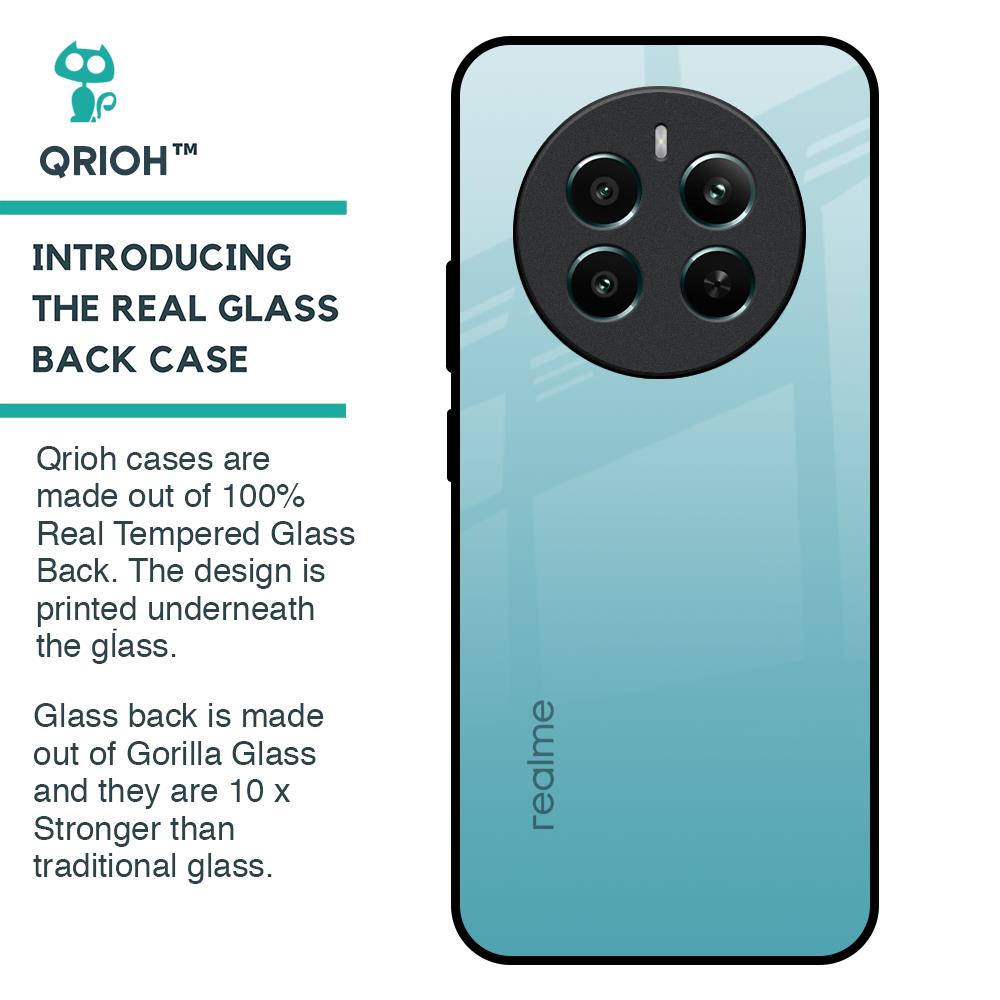 Arctic Blue Glass Case For Realme 12 Plus 5G