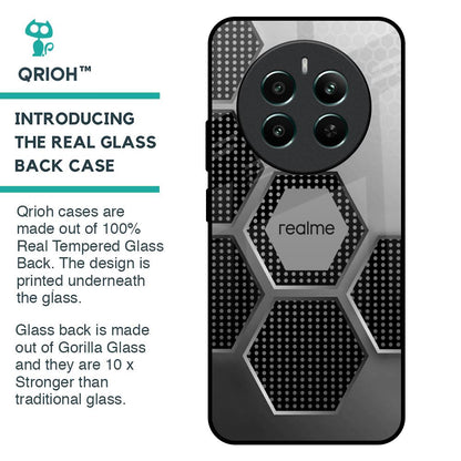 Hexagon Style Glass Case For Realme 12 Plus 5G