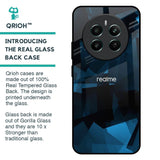 Polygonal Blue Box Glass Case For Realme 12 Plus 5G