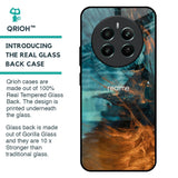Golden Splash Glass Case for Realme 12 Plus 5G
