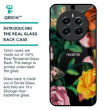 Flowers & Butterfly Glass Case for Realme 12 Plus 5G