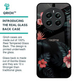 Tropical Art Flower Glass Case for Realme 12 Plus 5G