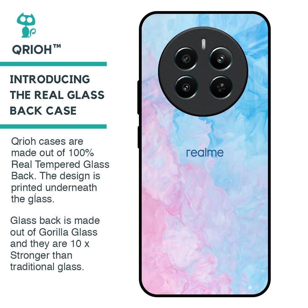 Mixed Watercolor Glass Case for Realme 12 Plus 5G