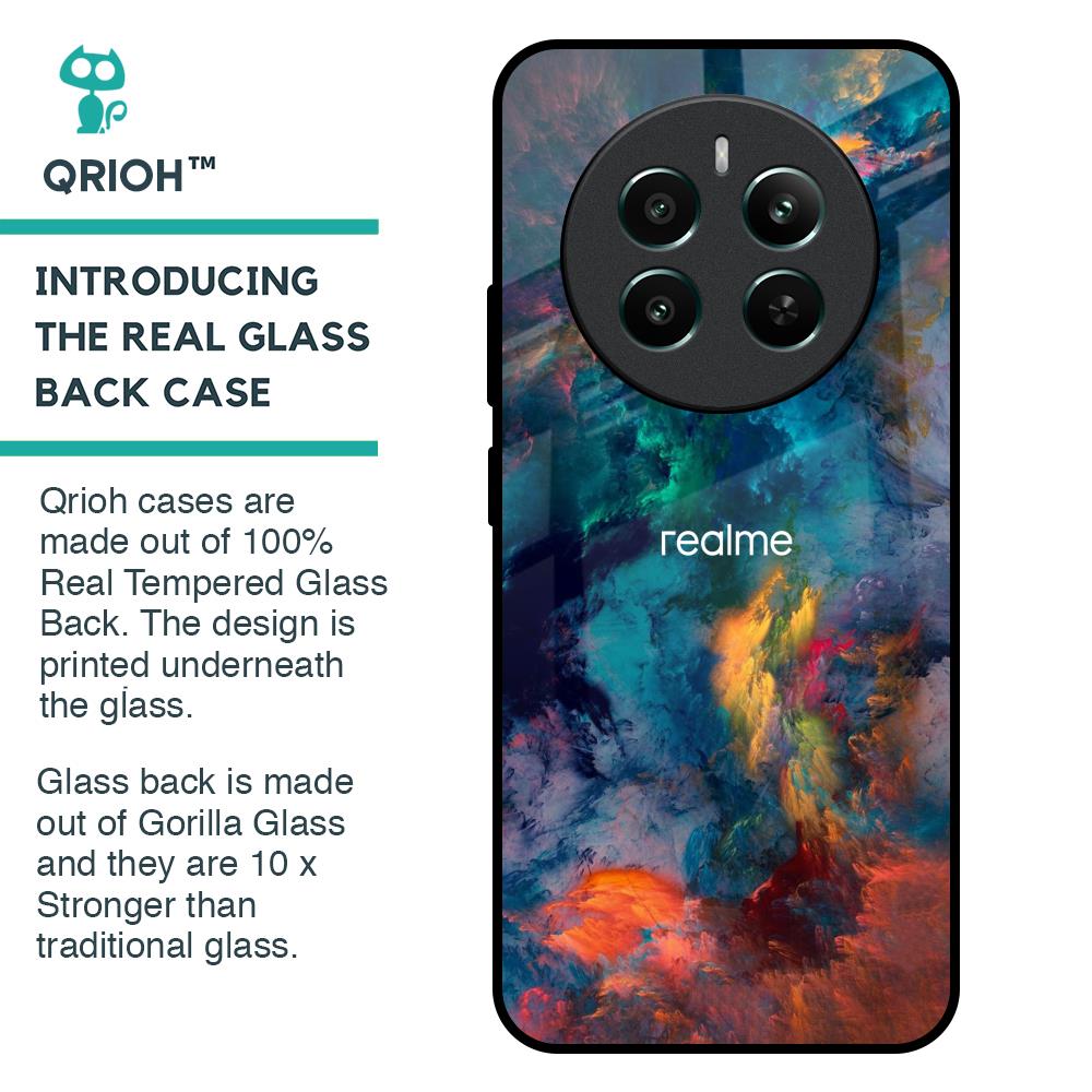 Colored Storm Glass Case for Realme 12 Plus 5G
