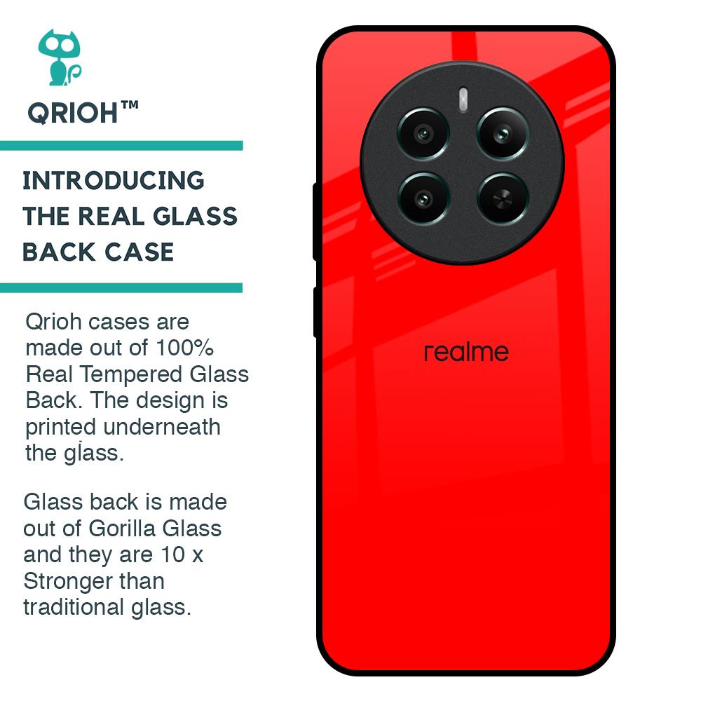 Blood Red Glass Case for Realme 12 Plus 5G