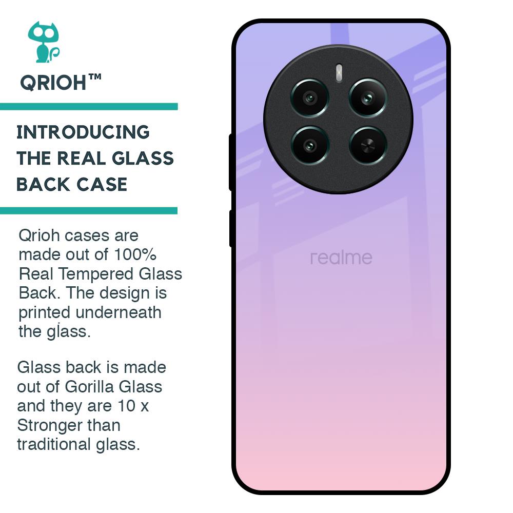 Lavender Gradient Glass Case for Realme 12 Plus 5G