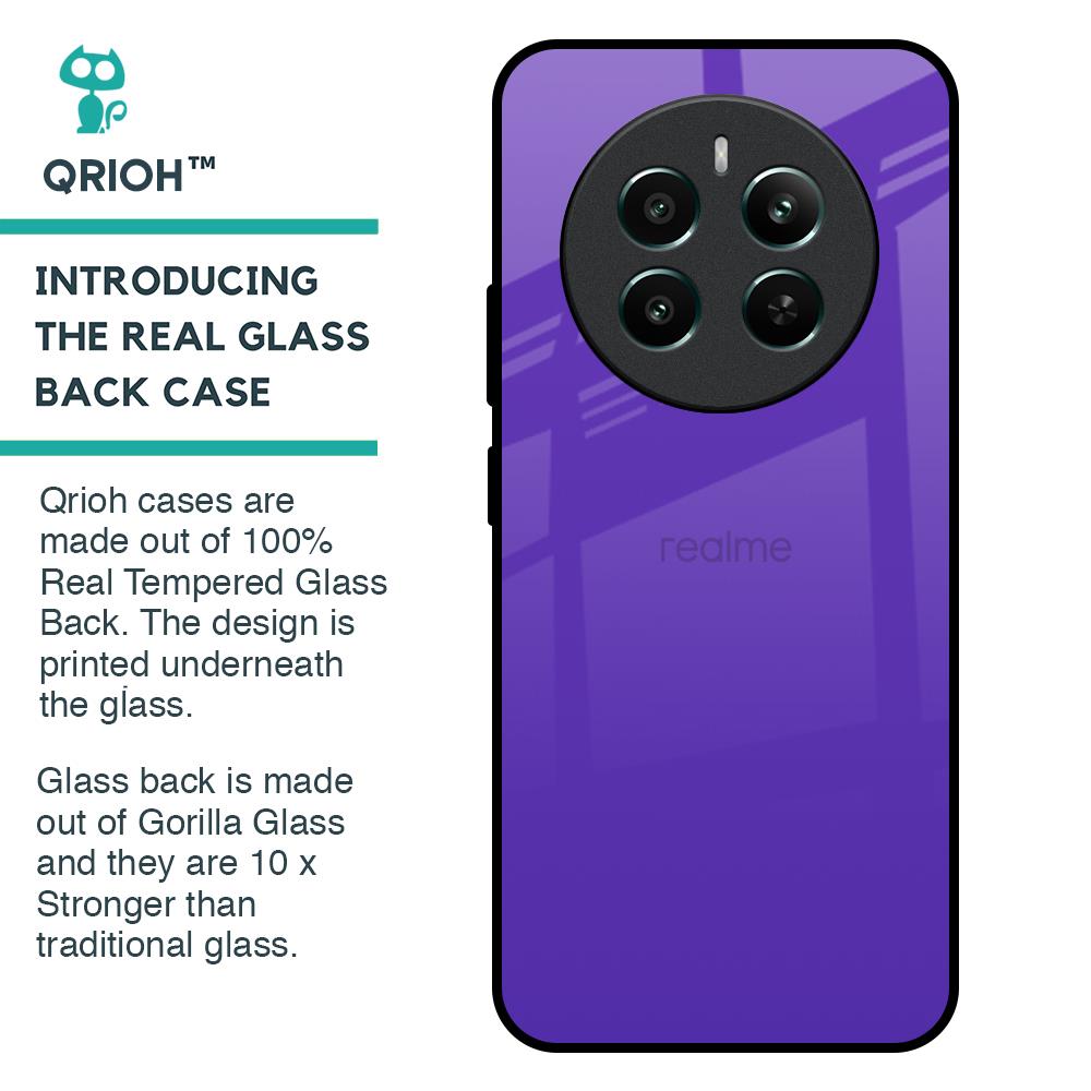 Amethyst Purple Glass Case for Realme 12 Plus 5G