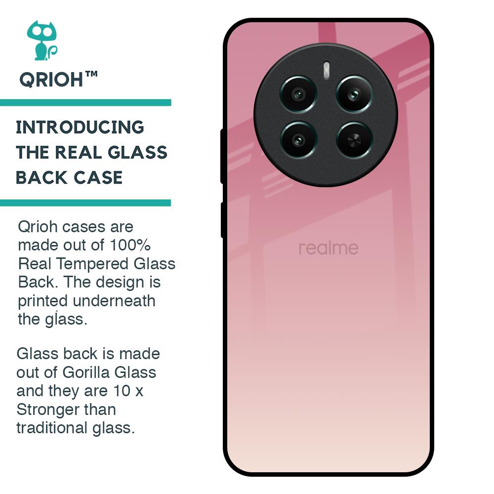 Blooming Pink Glass Case for Realme 12 Plus 5G