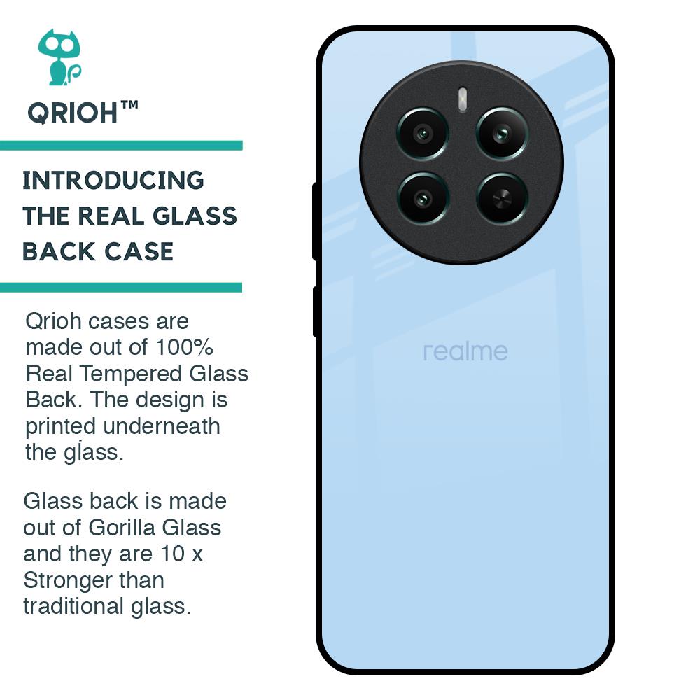 Pastel Sky Blue Glass Case for Realme 12 Plus 5G