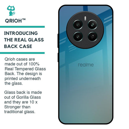 Sea Theme Gradient Glass Case for Realme 12 Plus 5G