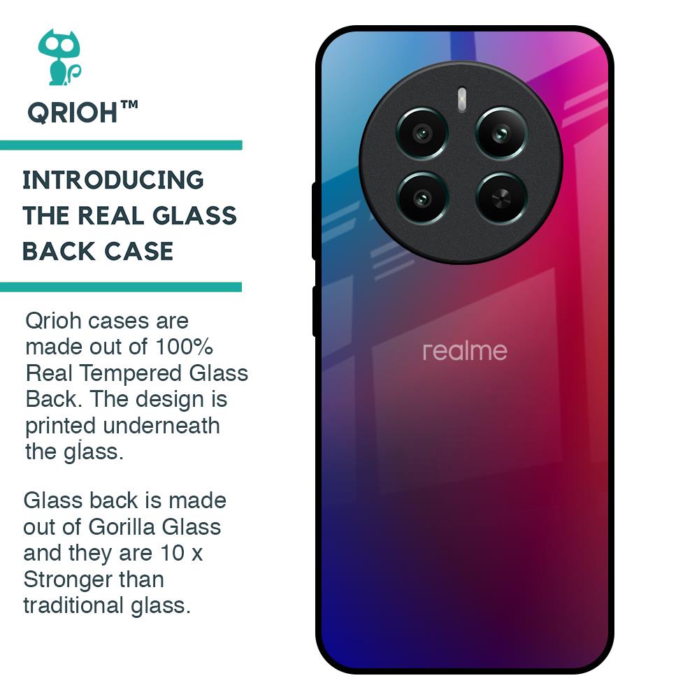 Magical Color Shade Glass Case for Realme 12 Plus 5G