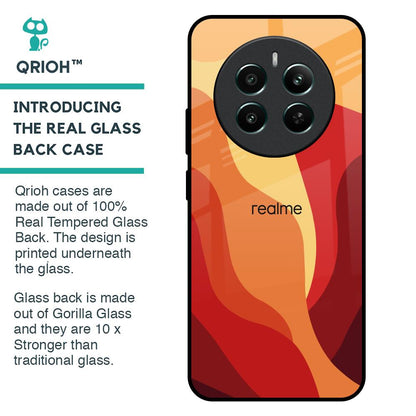 Magma Color Pattern Glass Case for Realme 12 Plus 5G
