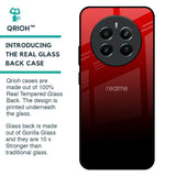 Maroon Faded Glass Case for Realme 12 Plus 5G