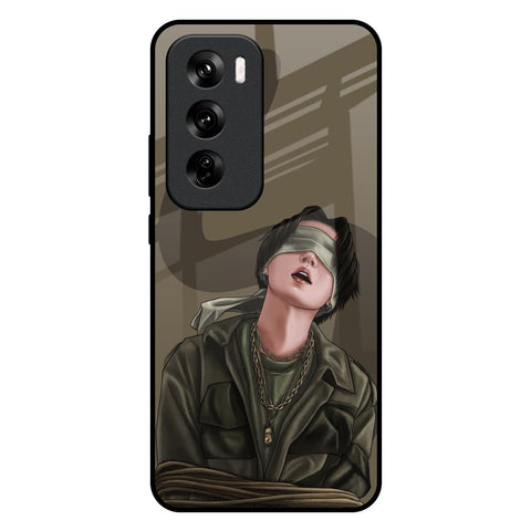Blind Fold Oppo Reno 12 5G Glass Back Cover Online