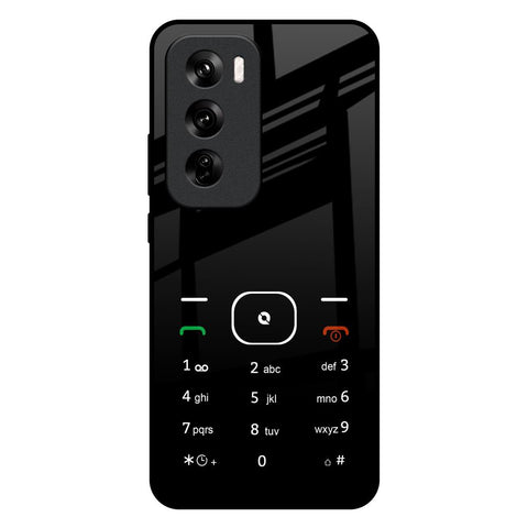 Classic Keypad Pattern Oppo Reno 12 5G Glass Back Cover Online