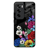Rose Flower Bunch Art Oppo Reno 12 5G Glass Back Cover Online