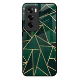 Abstract Green Oppo Reno 12 5G Glass Back Cover Online