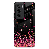 Heart Rain Fall Oppo Reno 12 5G Glass Back Cover Online