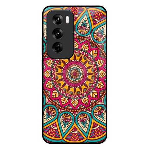 Elegant Mandala Oppo Reno 12 5G Glass Back Cover Online