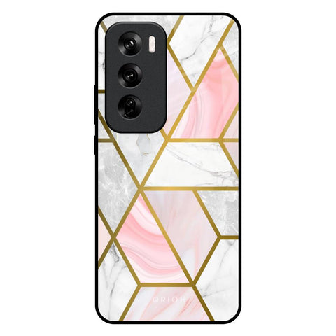 Geometrical Marble Oppo Reno 12 5G Glass Back Cover Online