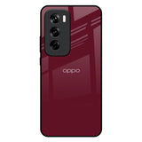 Classic Burgundy Oppo Reno 12 5G Glass Back Cover Online