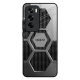 Hexagon Style Oppo Reno 12 5G Glass Back Cover Online