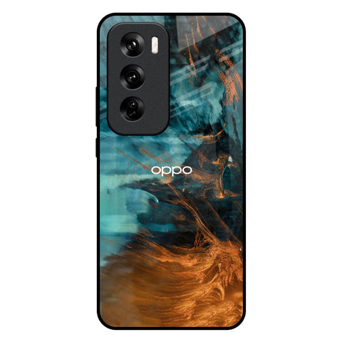 Golden Splash Oppo Reno 12 5G Glass Back Cover Online