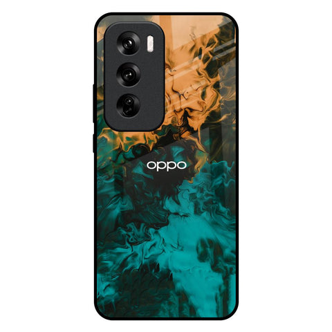 Watercolor Wave Oppo Reno 12 5G Glass Back Cover Online