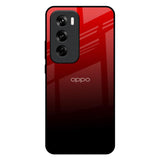 Maroon Faded Oppo Reno 12 5G Glass Back Cover Online