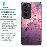 Space Doodles Glass Case for Oppo Reno 12 5G