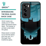 Cyan Bat Glass Case for Oppo Reno 12 5G