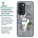 Cute Baby Bunny Glass Case for Oppo Reno 12 5G