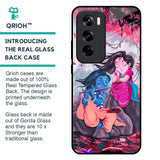 Radha Krishna Art Glass Case for Oppo Reno 12 5G